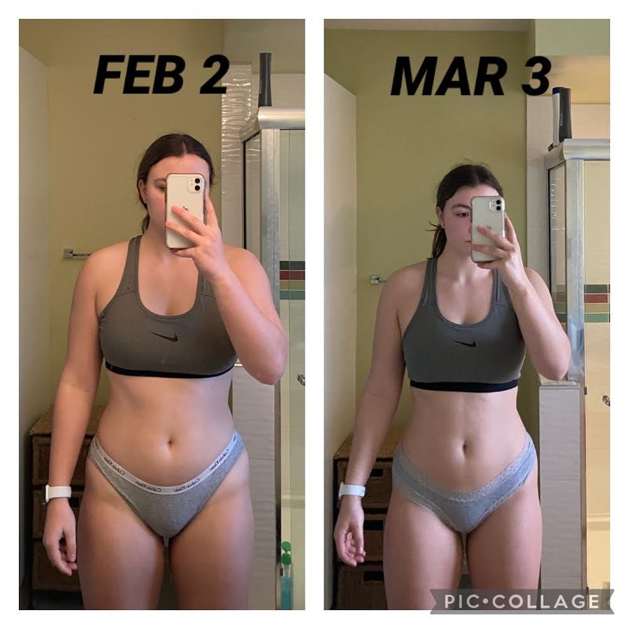 Warrior 30-day challenge before and after